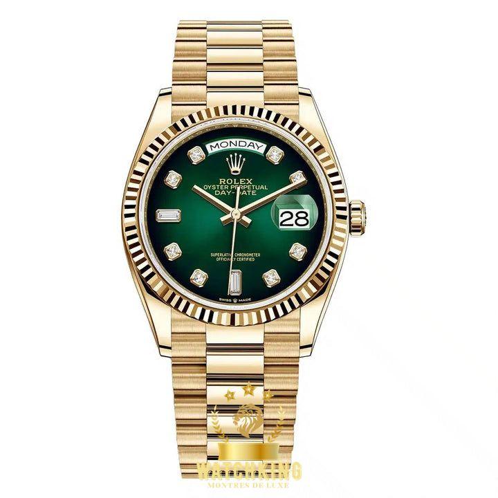 Rolex Day-date Vert Ombré Pierres 36mm