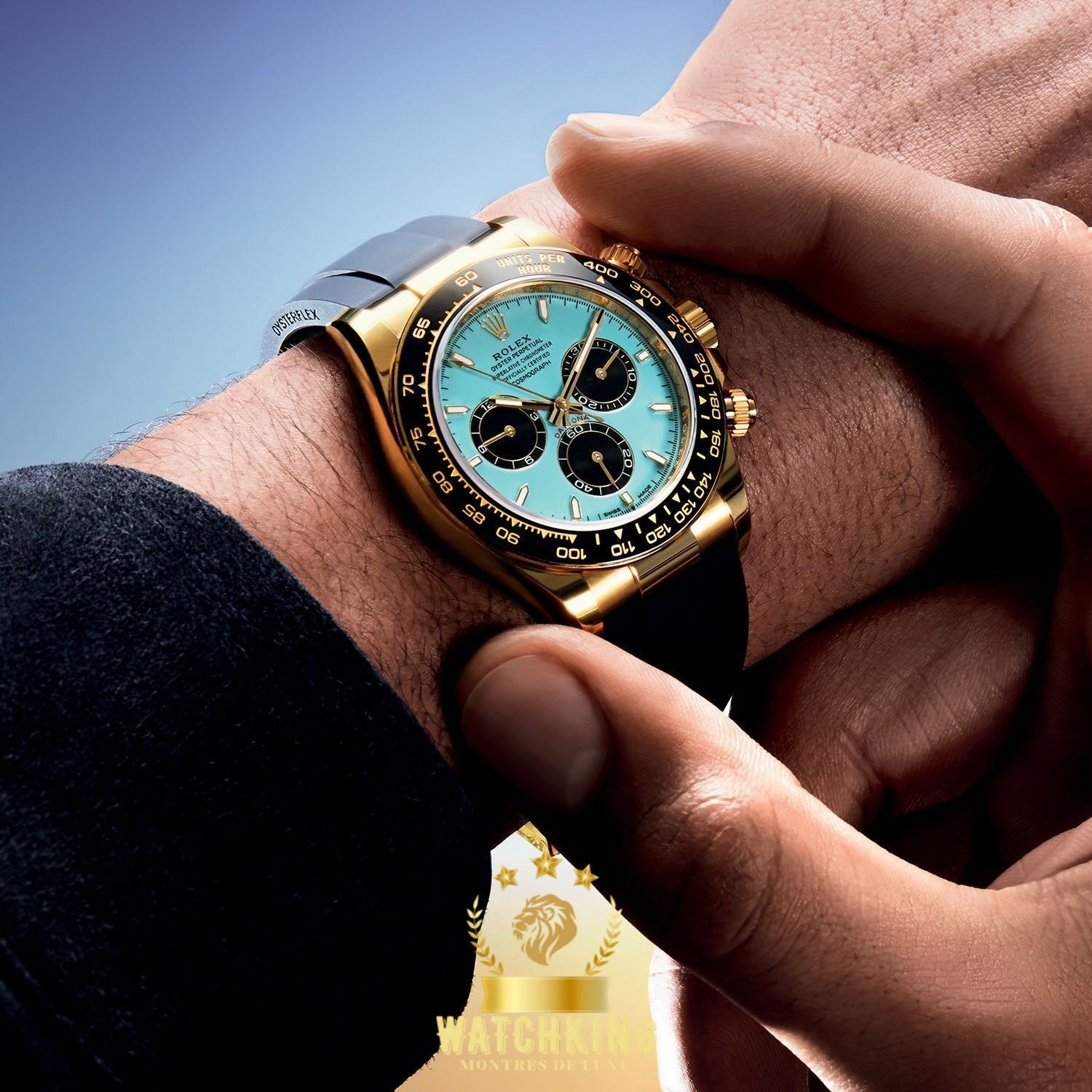 Rolex Cosmograph Daytona Caoutchouc Turquoise 40mm